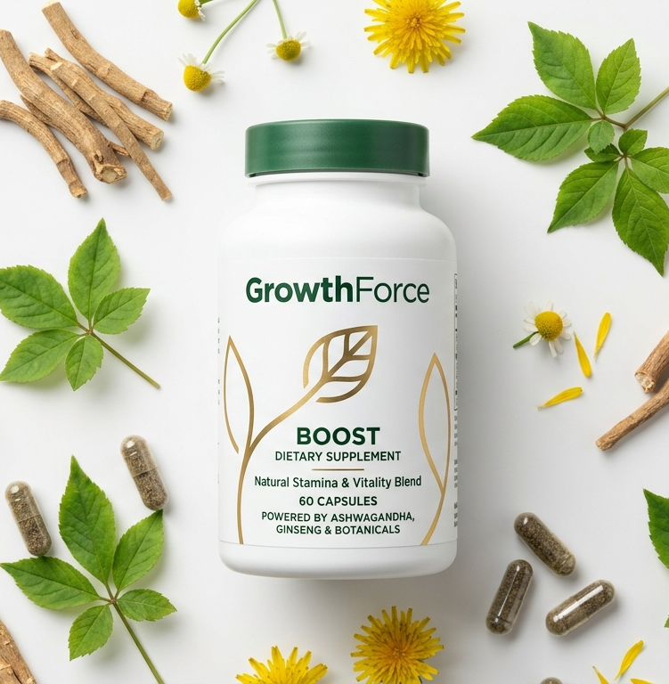 GrowthForce Boost – suplemento alimentar em cápsula